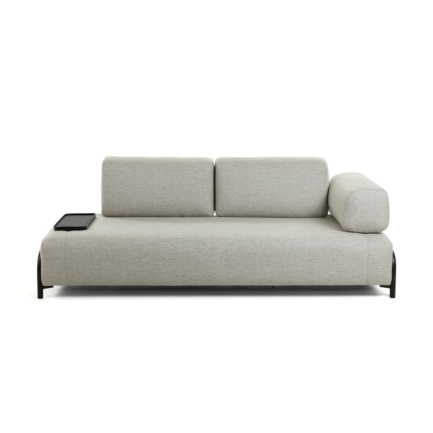 Kave Home Compo Pers Sofa Lille Bakke Beige Stof Og Metal