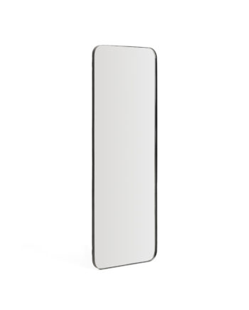 Kave Home Marco Vægspejl  Rektangulær Spejlglas Og Sort Metal  30x100