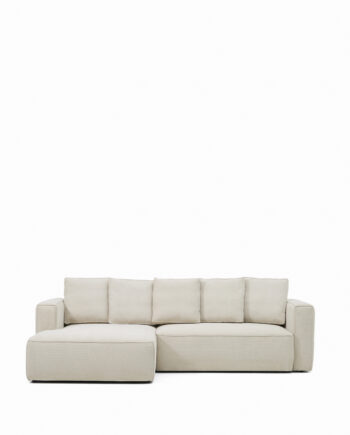 Kave Home Marela  -pers  Sovesofa     Venstre Chaiselong Beige Chenille   :276cm