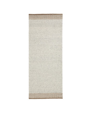 Kave Home Nifelia Løber Gulvtæppe  Rektangulær Beige Jacquard Uld  200x80