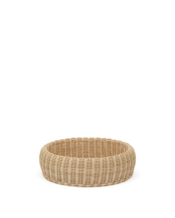 Kave Home Zilna Skål  Rund Natur Rattan   :11cm