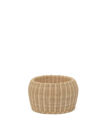 Kave Home Zilna Vase  Rund Natur Rattan   :19cm