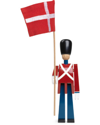 Kay Bojesen Fanebærer Med Tekstilflag