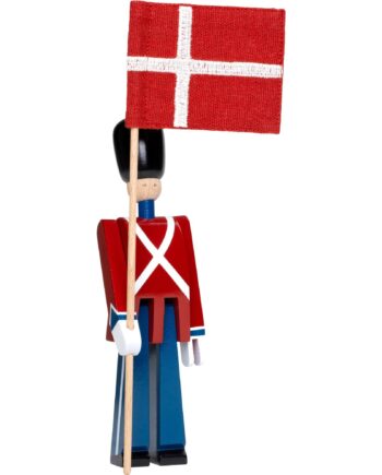 Kay Bojesen Fanebærer Med Tekstilflag  Mini