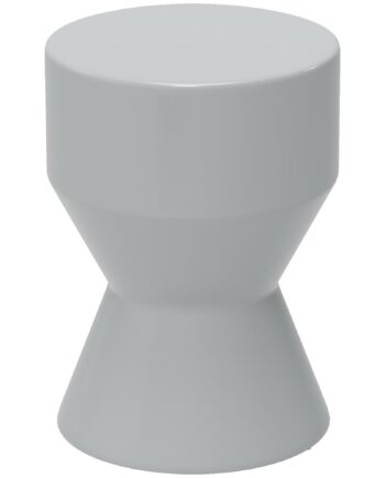 Keramikskammel  120 Kg Lasteevne  33   45   Cm  Vejrbestandig  Timeglasformet Haveskammel  Lysegrå