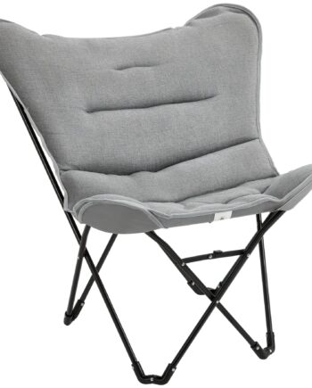 Klapstol Foldbar Campingstol Polstret Udendørs Klapstol Op Til 120 Kg Lasteevne Robust Fiskestol Havestol Til Haven Camping Strand