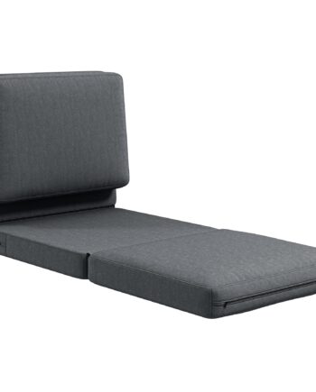 Klapstol Med Hynde  Polstret Sofa  Stue  Gæsteværelse  Kontor  75   268   18 Cm  Mørkegrå