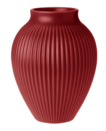 Knabstrup Vase 20 Cm  Ripple Soft Cherry