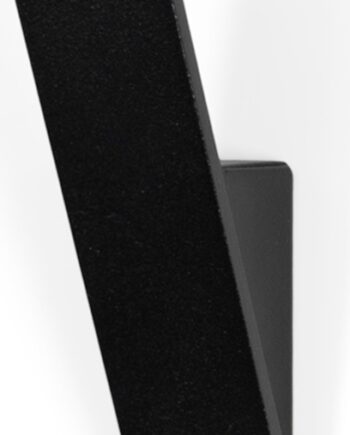 Knage Spinder Design Angle   Mat Sort Stål  Minimalistisk Vægkrog Til Entré Og Badeværelse