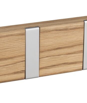 Knagerække Knagepanel Rowico Confetti   Oliebehandlet Egetræ Med   Foldbare Metalkroge 50         Cm
