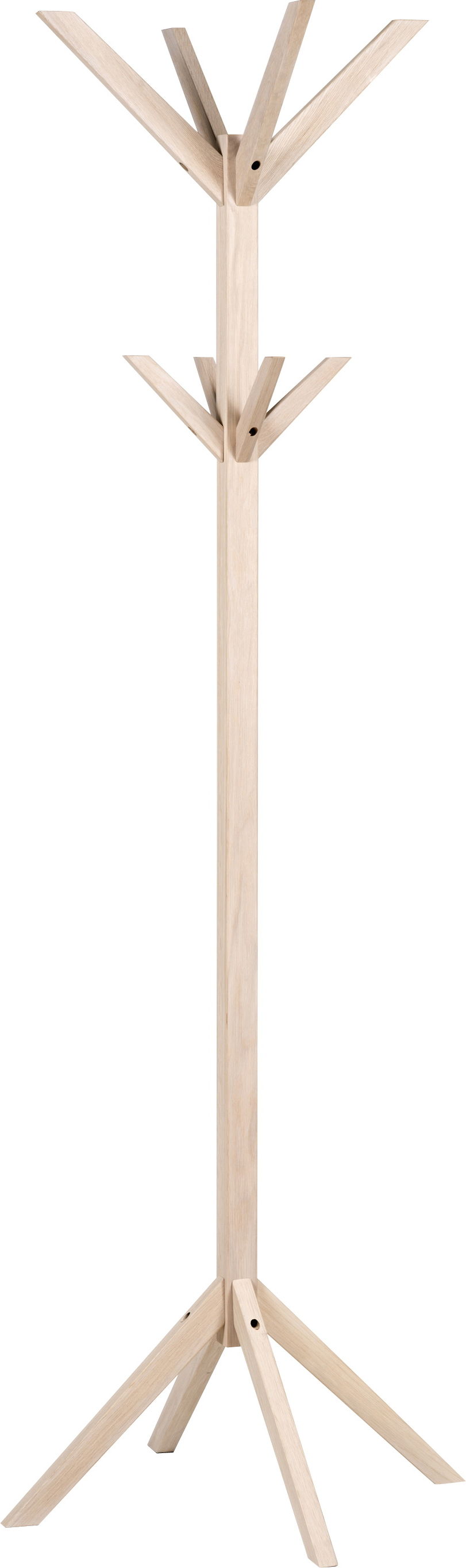 Knagerække Og Frakkestativ Rowico Confetti Hvidkalket Egetræ H178xb59xd59 Cm