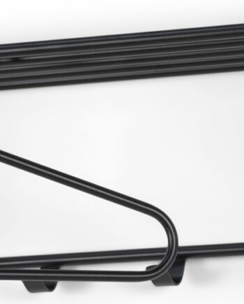 Knagerække Og Hattehylde Spinder Design Rex Sort Stål H19ã B70ã D29 Cm