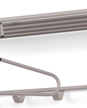 Knagerække Og Hattehylde Spinder Design Rex Taupe Stål 70 Cm Med   Kroge