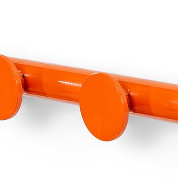 Knagerække Og Tøjknage Spinder Design Retro   Orange Stål 75 Cm Med   Kroge