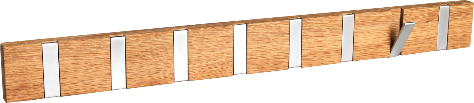 Knagerække Rowico Confetti   Olieret Egetræ Med   Foldbare Metalknager H7ã B70ã D2 Cm