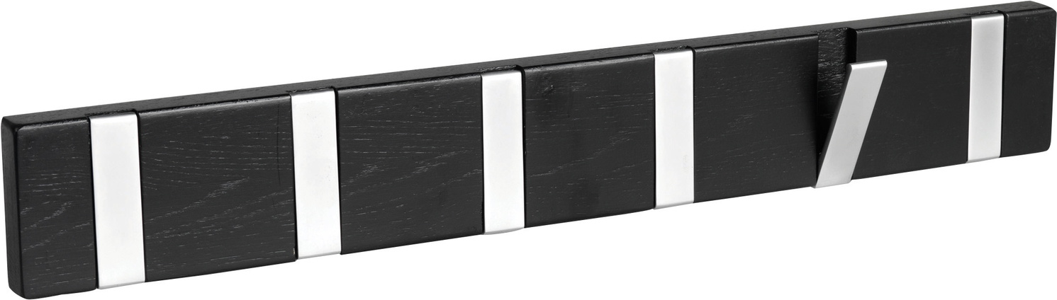 Knagerække Rowico Confetti   Sort Lakeret Egetræ Med   Integrerede Metalkroge H7ã B50ã D2â Cm