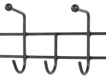 Knagerække Spinder Design Barato 119 Cm Mat Sort Stål Med To-niveau Kroge