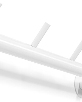 Knagerække Spinder Design Odin Hvidt Stål 8ã 55ã 13 Cm   Kroge Vægophæng Nordisk Design
