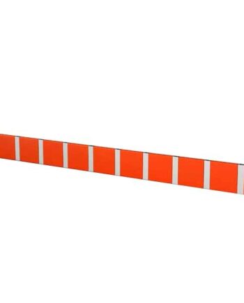 Knax Vandret Knagerække 10 Knager Varm Orange Sorte Knager  : Erling Christensen Møbler