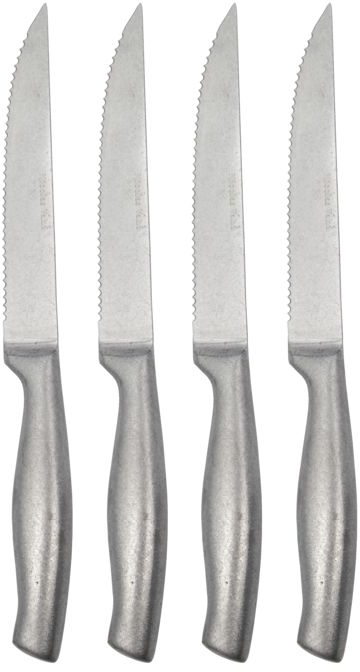 Knivsæt   Dele Nicolas Vahé Ranch   Rustfrit Stål  Sølvfinish  Ergonomisk Greb  23   Cm