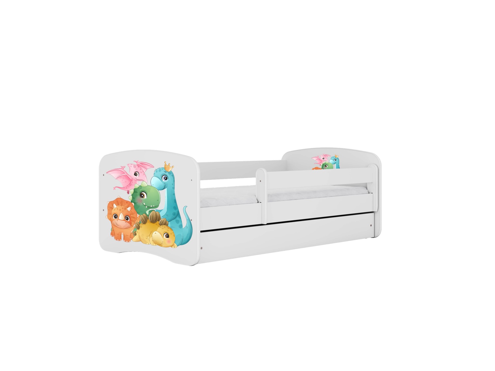 Kocot Kids Seng Babydreams Hvid Tiny Dinos Med Skuffe Med Madras 160 80