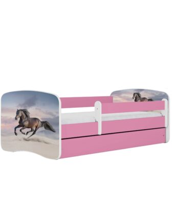 Kocot Kids Seng Babydreams Pink Galopperende Hest Uden Skuffe Med Madras 140 70
