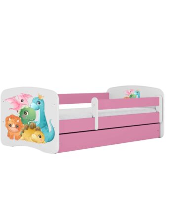 Kocot Kids Seng Babydreams Pink Tiny Dinos Med Skuffe Med Madras 140 70