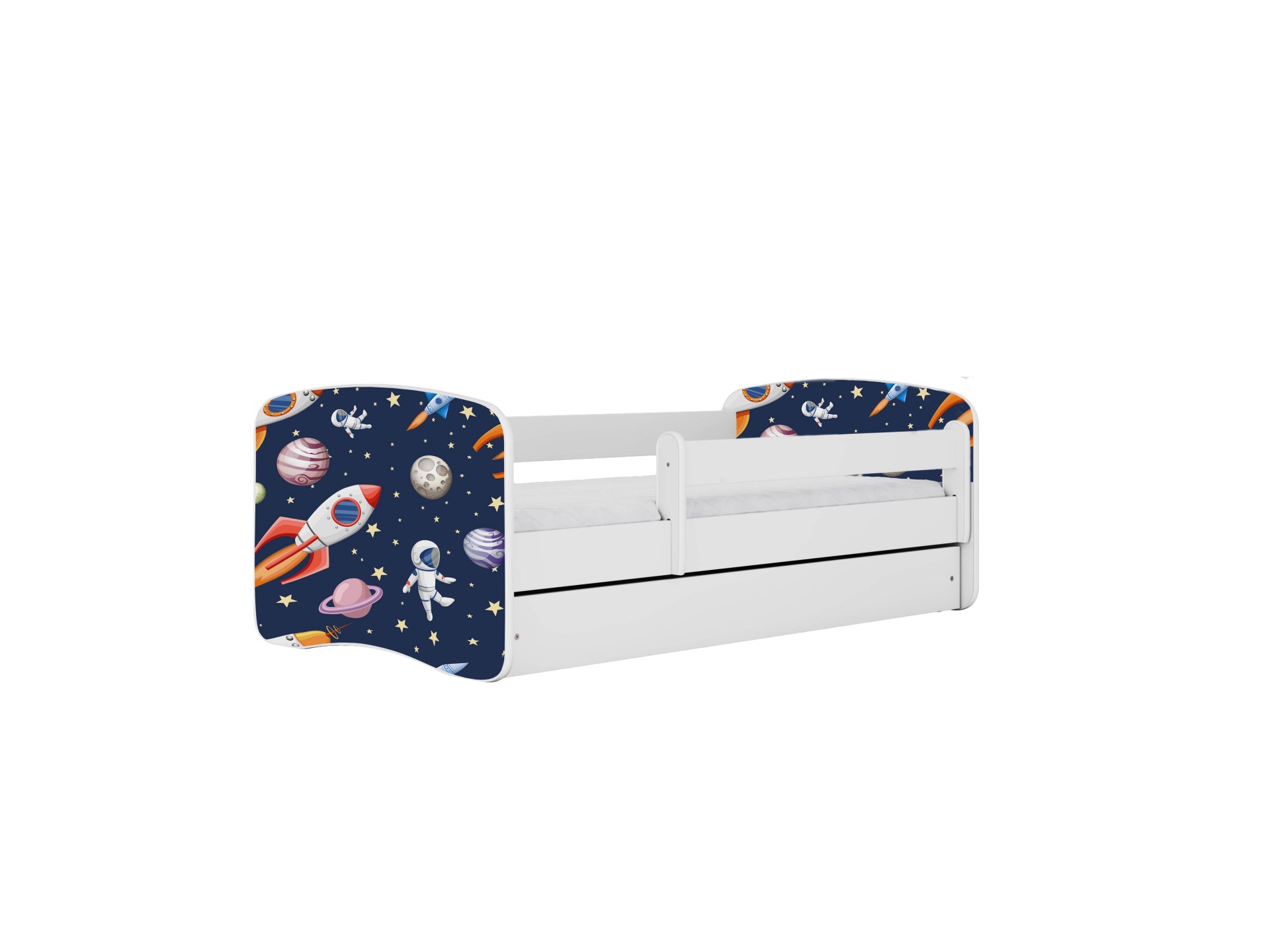 Kocot Kids Seng Babydreams White Cosmos Med Skuffe Med Madras 140 70