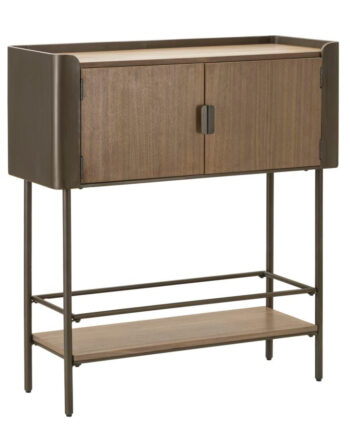 Kommode   Træ Og Jern   100x42x110 Cm