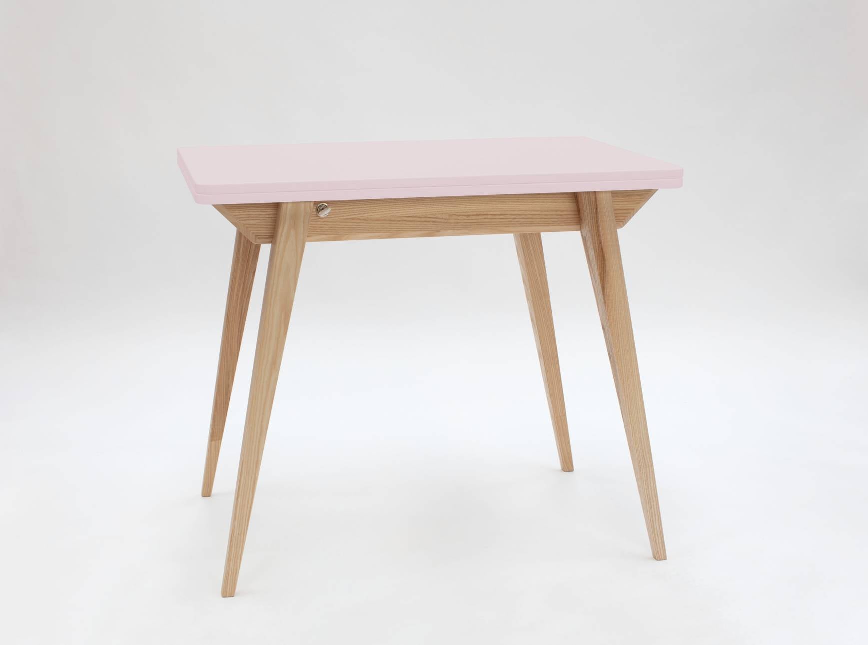 Konvolut Udtrækkeligt Spisebord 90x65cm Pudderrosa