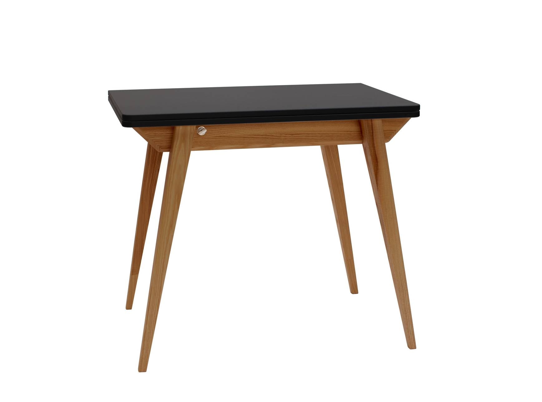 Konvolut Udtrækkeligt Spisebord 90x65cm Sort  -mat Eg
