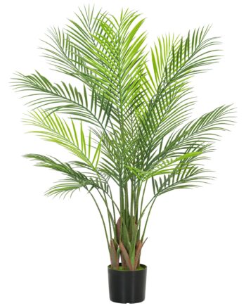 Kunstig Palme Stor 120cm Kunstig Plante  Plastik Kunstige Planter   Potte Til Stue Kontor