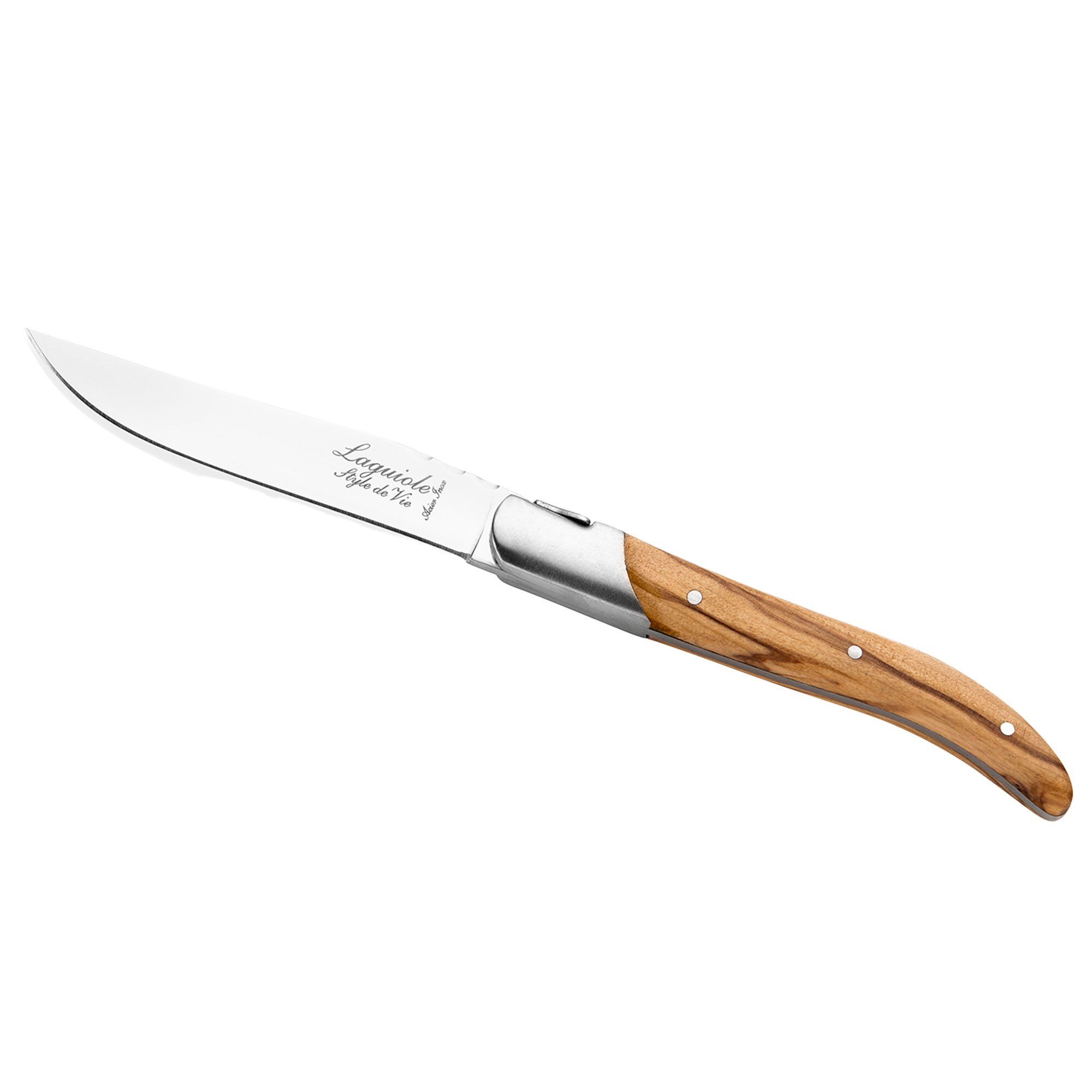 Laguiole Style De Vie Laguiole Grillknive  -pak  Oliventræ