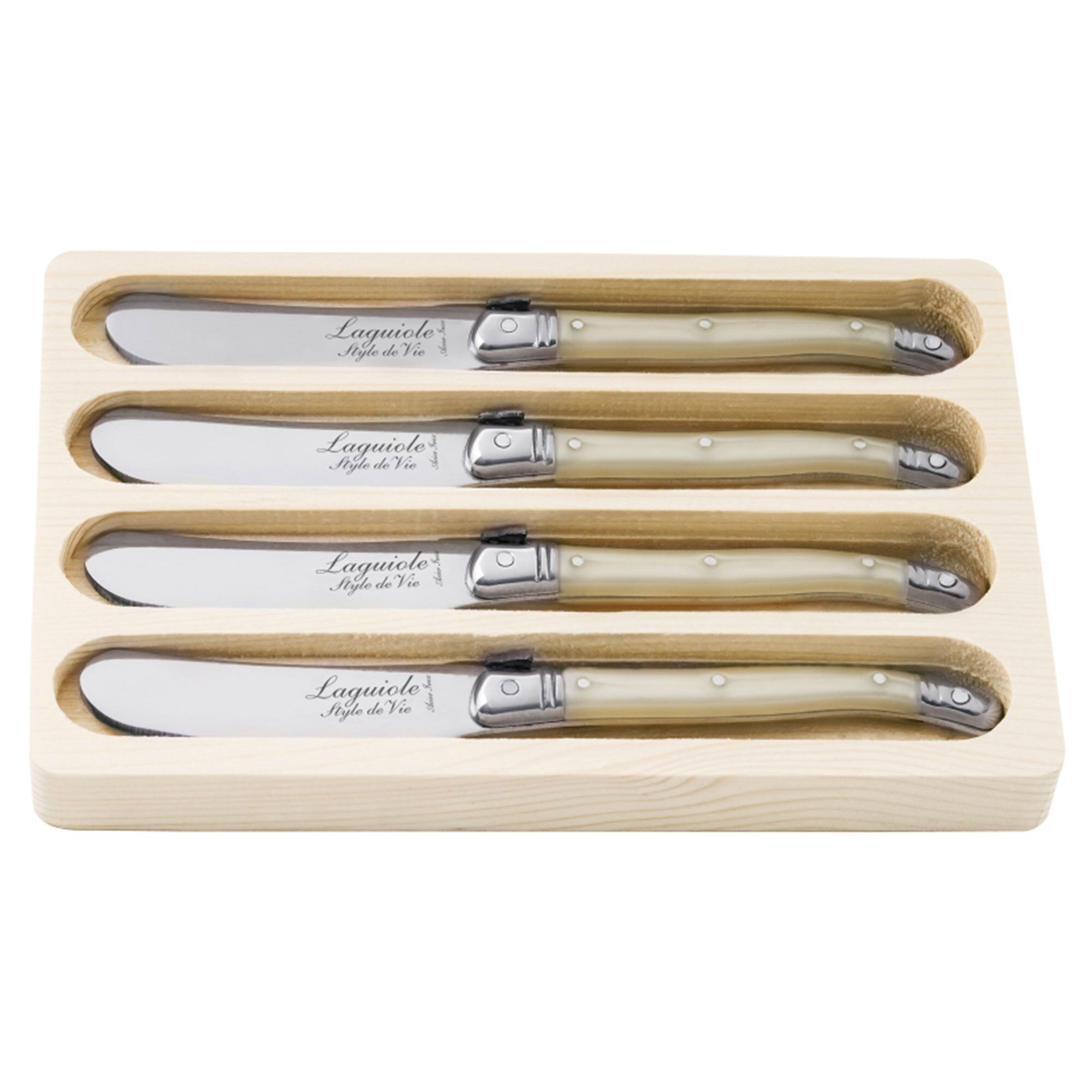 Laguiole Style De Vie Laguiole Premium Line Smørkniv  -pak  Perle