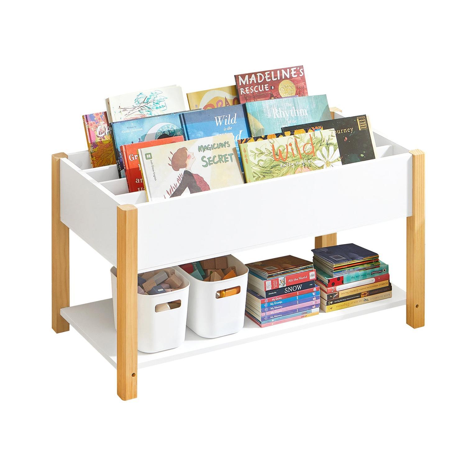 Lav Opbevaringsreol Til Børneværelset  85x42x45 Cm  Hvid