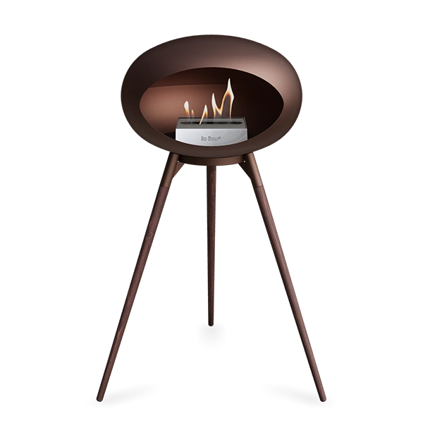 Le Feu Ground Wood High Mocca Røget Eg Ben Mocca Stel Stål Brænder : Erling Christensen Møbler