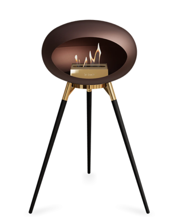 Le Feu Ground Wood High Sorte Ben Rose Gold Stel Rose Gold Brænder  : Erling Christensen Møbler