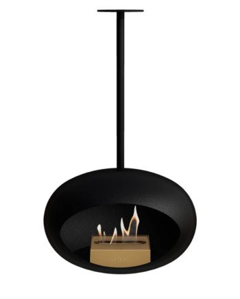 Le Feu Sky Biopejs   Sort Sort 120 Cm Rose Gold Brænder  : Erling Christensen Møbler