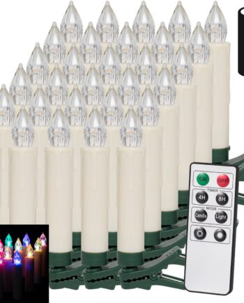 Led Juletræslys 30stk Flerfarvet Inkl  Batterier