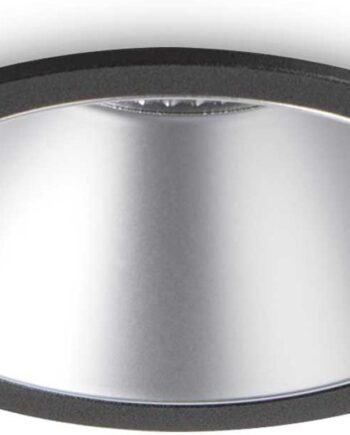 Led-indbygningslampe Ideal Lux Game Rund ø8   Cm 11w 1000 Lm 3000k Sølv Sort