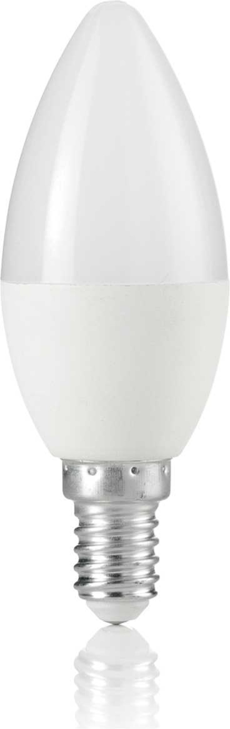 Led-lampepære Ideal Lux E14-serie 6w 520lm 4000k ø35ã 95mm Hvid