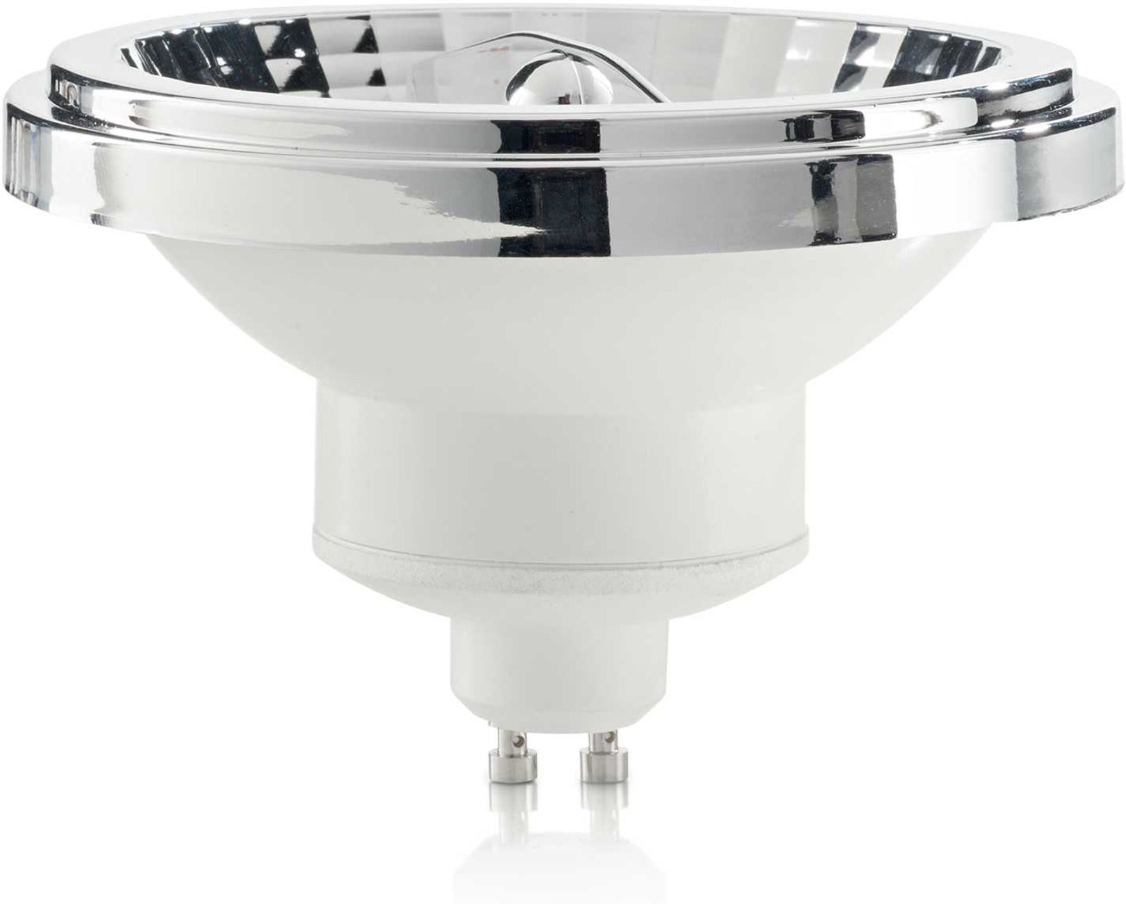 Led-lyspære Gu10 Ideal Lux Gu10-serie 10w 800 Lm 3000k Varm Hvid Krom ø111 Mm