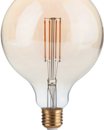 Led-lyspære Ideal Lux E27 Ravfarvet Glas 4w 2200k 350 Lm Dæmpbar ø12 5ã H18   Cm