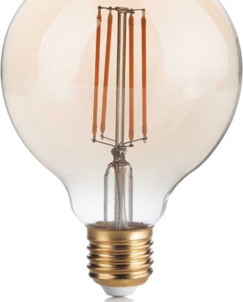 Led-lyspære Ideal Lux E27 Serie Ravfarvet Glas 500 Lm 2200k ø9 5x13 5cm