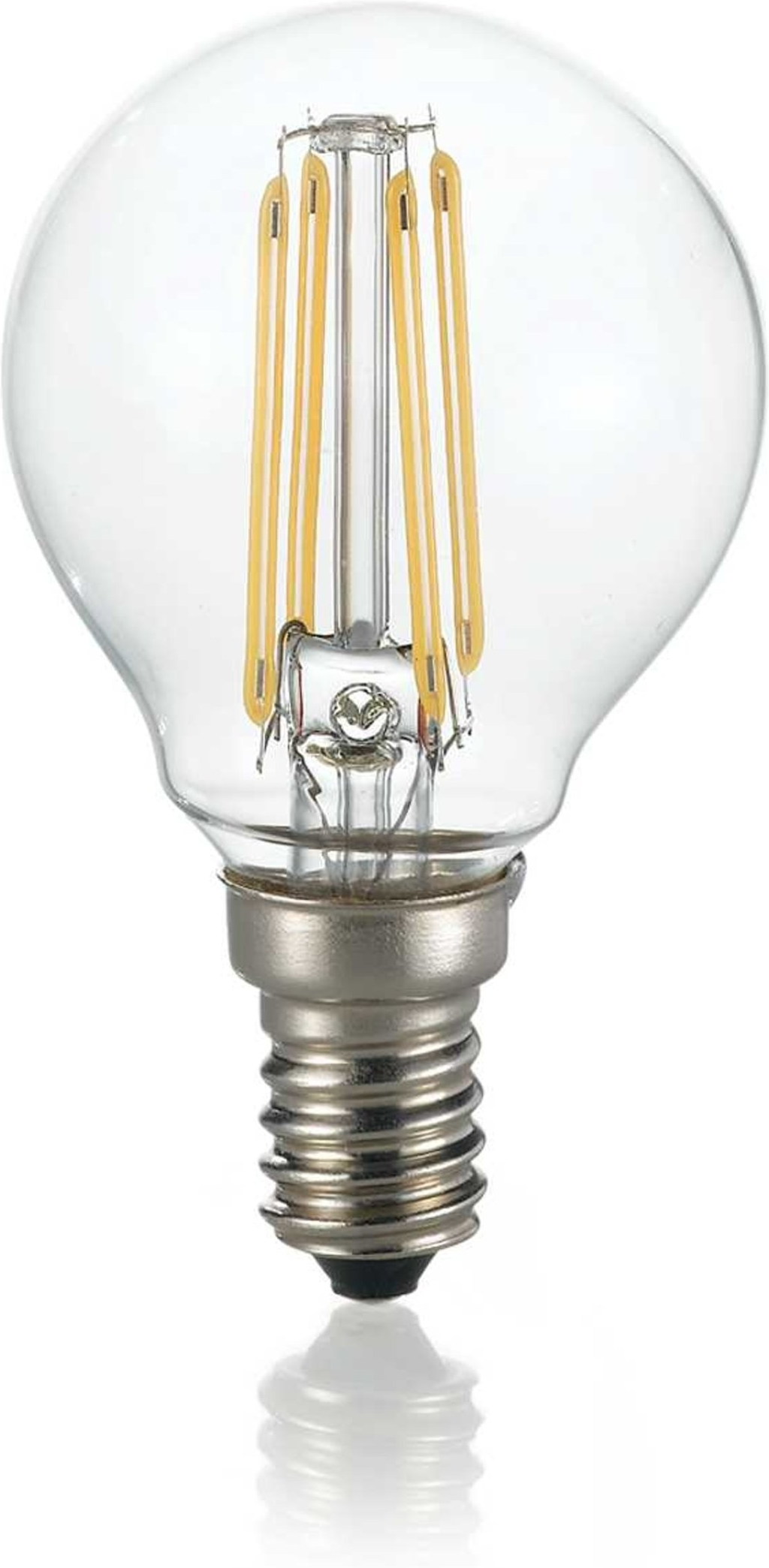 Led-lyspære Ideal Lux E14 4w 470 Lm 3000   Dimbar ø45ã 78 Mm Klart Glas 15000   Levetid
