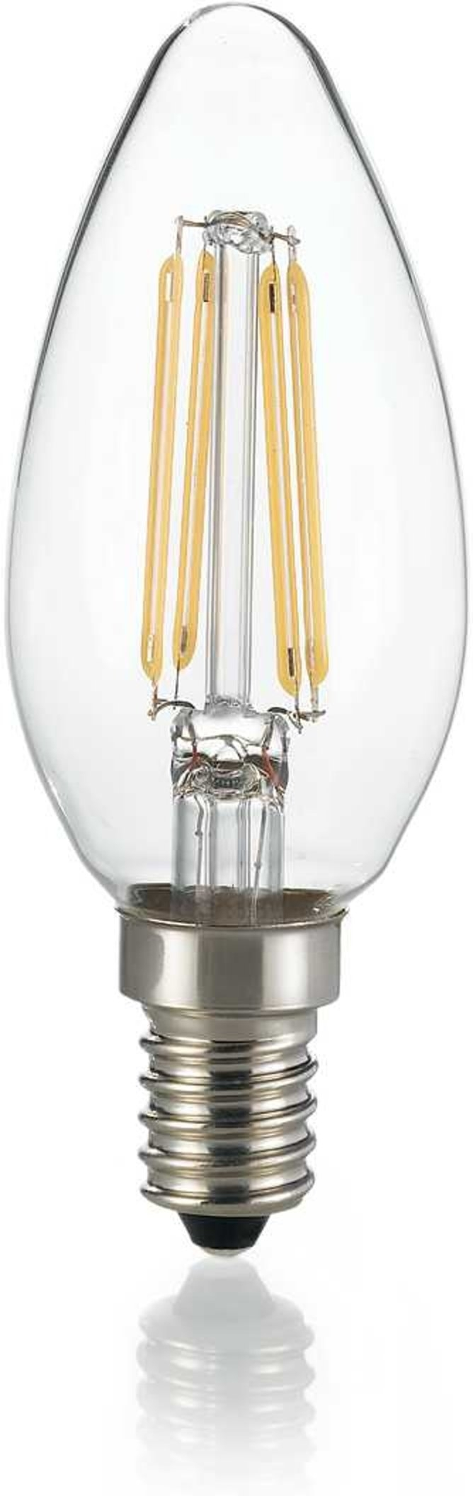 Led-lyspære Ideal Lux E14 4w 430lm 3000k Klar Glas