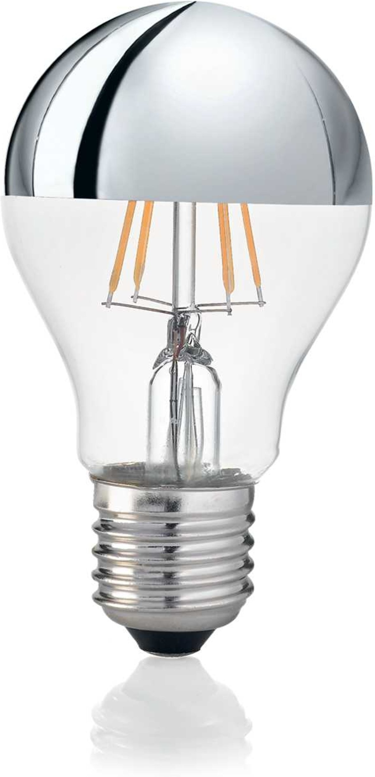 Led-lyspære Ideal Lux E27 8w 770lm 3000k Krom ø6ã H10 5cm