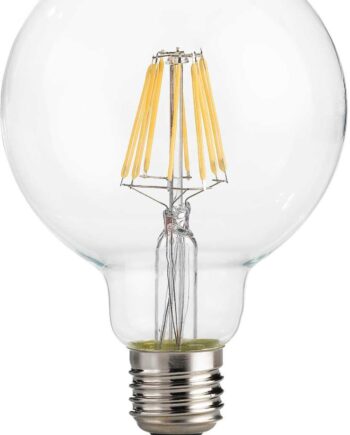 Led-pære Ideal Lux E27 8w 880 Lm 3000k Transparent Glas ø9 5ã 13   Cm Dimbar