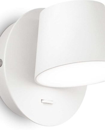 Led-væglampe Ideal Lux Gim Hvid Aluminium 530 Lm 3000k 6w Ip20 Energibesparende Indendørs