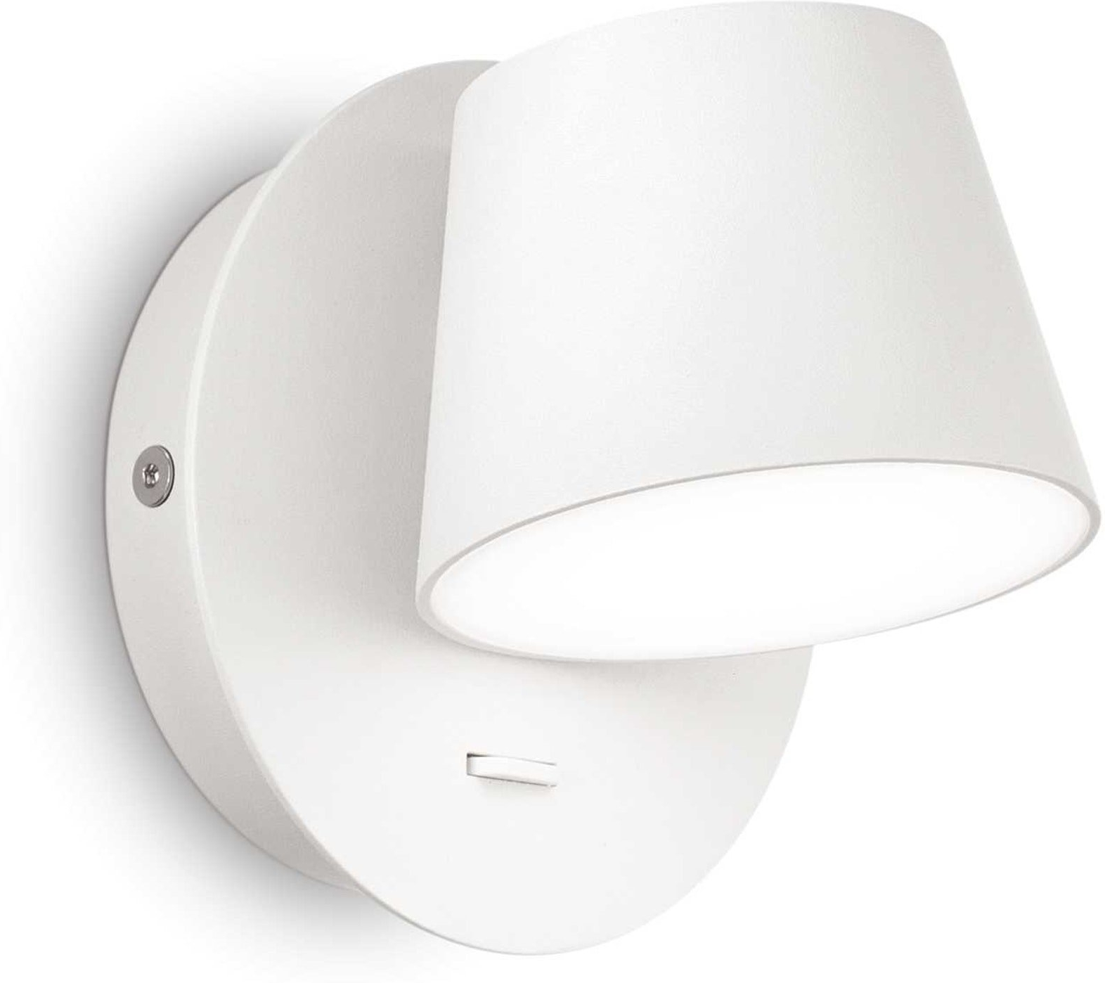 Led-væglampe Ideal Lux Gim Hvid Aluminium 530 Lm 3000k 6w Ip20 Energibesparende Indendørs